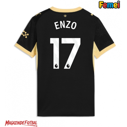 Manchester City Enzo Fernandez #17 Tricou Fotbal Replică 2026-27 Femei Deplasare Manchester City Enzo Fernandez #17 Tricou Fotbal Replică 2026-27 Femei Deplasare